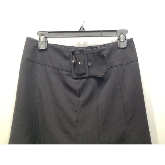 Joe Benbasset Size 5 Black Flare Panel Skirt Stretch Knee Length Women's Vintage - Picture 6 of 9